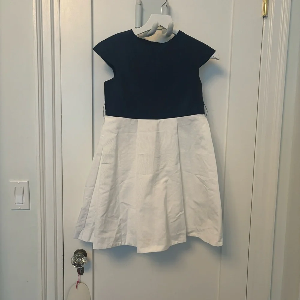 Jacadi Navy and White Formal Kids Dress